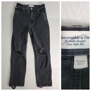 Abercrombie & Fitch Jeans Womens 27 Curve Love Ankle Straight Ultra High Rise